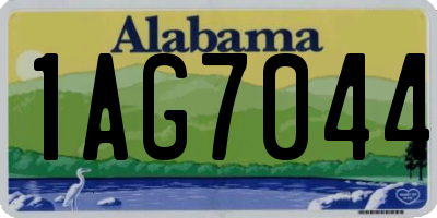 AL license plate 1AG7044