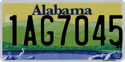 AL license plate 1AG7045