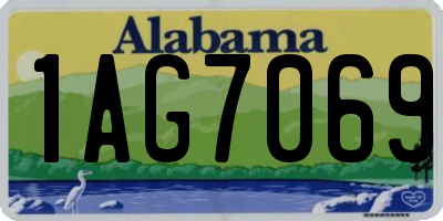 AL license plate 1AG7069