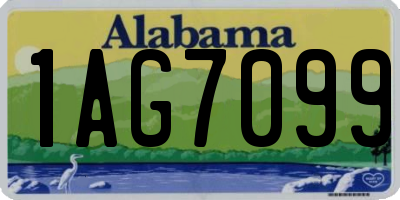 AL license plate 1AG7099