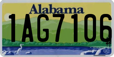 AL license plate 1AG7106