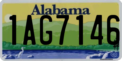 AL license plate 1AG7146