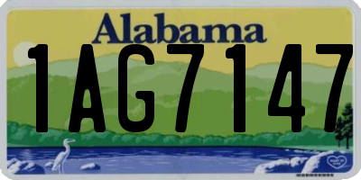 AL license plate 1AG7147