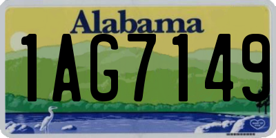 AL license plate 1AG7149