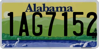AL license plate 1AG7152