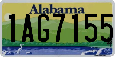 AL license plate 1AG7155