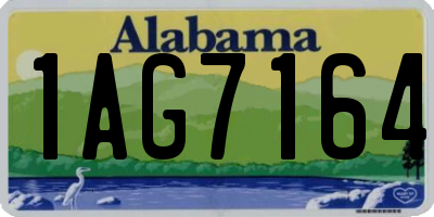 AL license plate 1AG7164