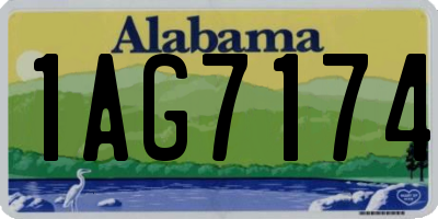 AL license plate 1AG7174