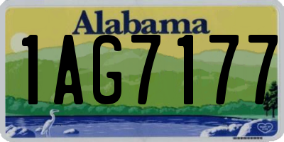 AL license plate 1AG7177