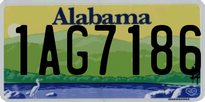 AL license plate 1AG7186