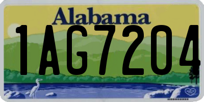 AL license plate 1AG7204