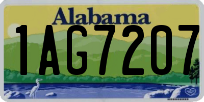 AL license plate 1AG7207