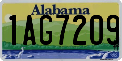 AL license plate 1AG7209