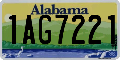 AL license plate 1AG7221