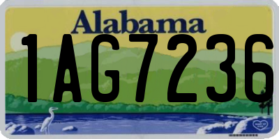 AL license plate 1AG7236