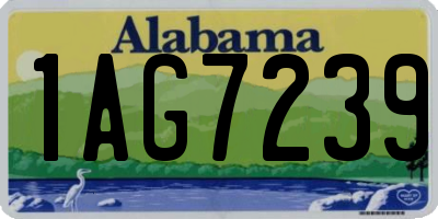 AL license plate 1AG7239