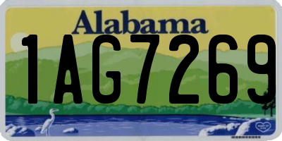 AL license plate 1AG7269