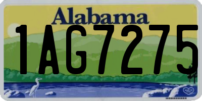 AL license plate 1AG7275