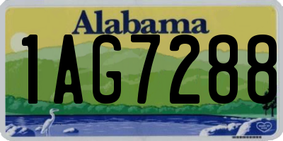 AL license plate 1AG7288