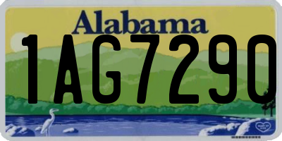 AL license plate 1AG7290