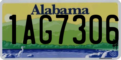 AL license plate 1AG7306