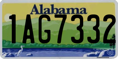AL license plate 1AG7332
