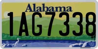 AL license plate 1AG7338