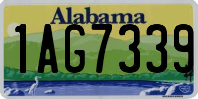 AL license plate 1AG7339