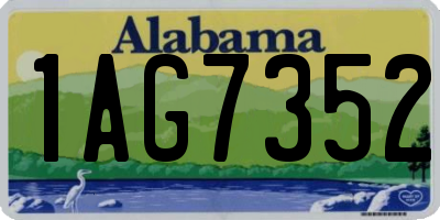 AL license plate 1AG7352