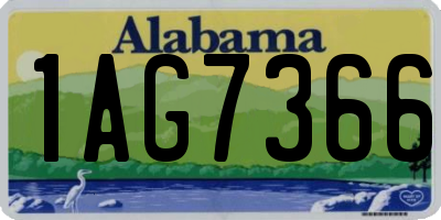 AL license plate 1AG7366