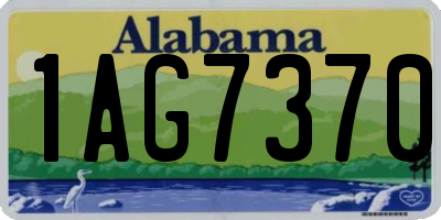 AL license plate 1AG7370
