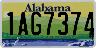 AL license plate 1AG7374
