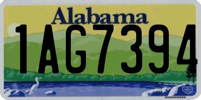 AL license plate 1AG7394