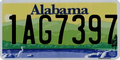 AL license plate 1AG7397