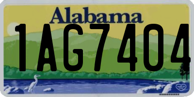 AL license plate 1AG7404