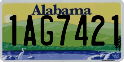 AL license plate 1AG7421