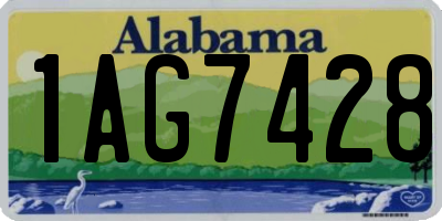 AL license plate 1AG7428