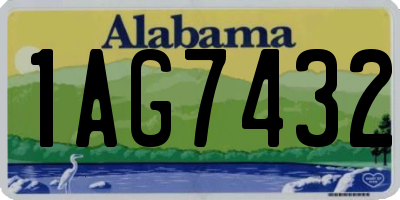 AL license plate 1AG7432