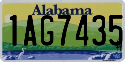 AL license plate 1AG7435