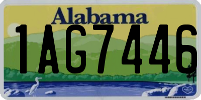 AL license plate 1AG7446