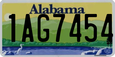 AL license plate 1AG7454