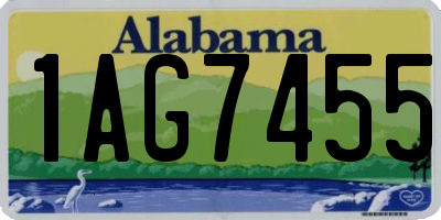 AL license plate 1AG7455