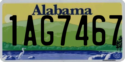 AL license plate 1AG7467