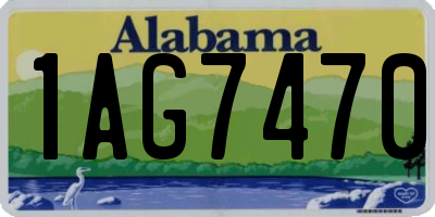 AL license plate 1AG7470