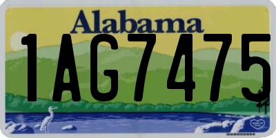 AL license plate 1AG7475