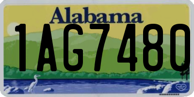AL license plate 1AG7480