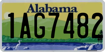 AL license plate 1AG7482