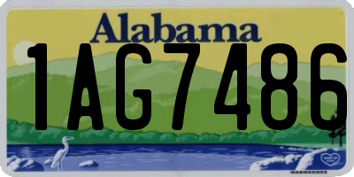 AL license plate 1AG7486