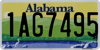 AL license plate 1AG7495