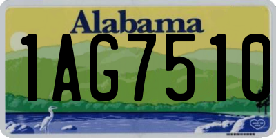AL license plate 1AG7510